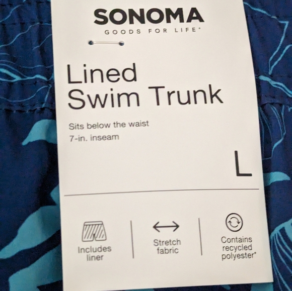 Men's Sonoma Goods For Life Swimming Trunks Size Large - Picture 16 of 16